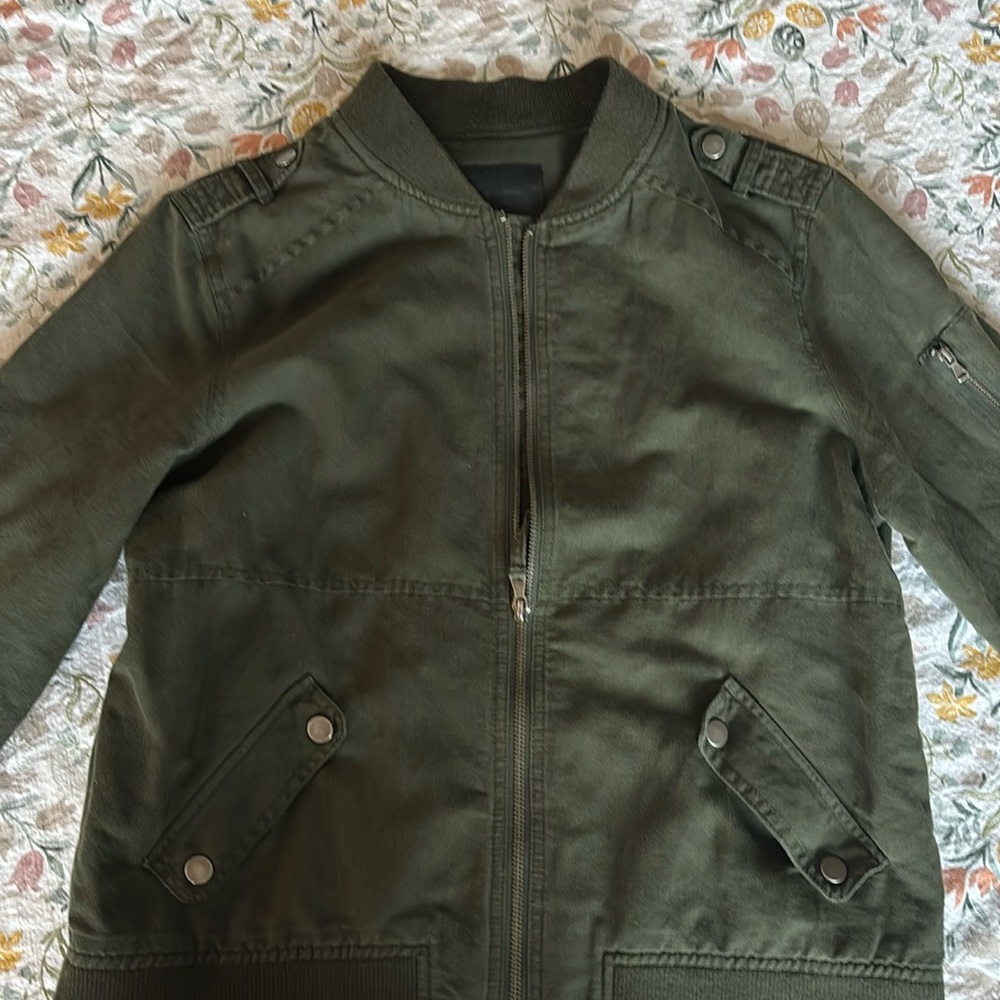 Paige Army Green Jacket L Large